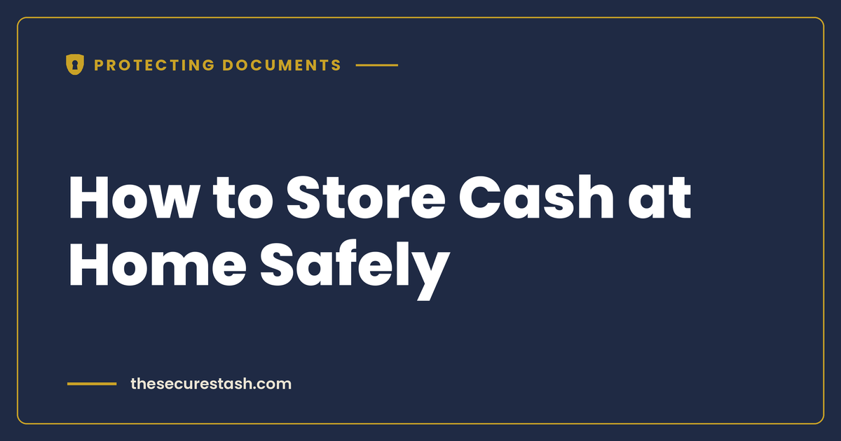 How to Store Cash at Home Safely: How Much to Keep, Fire and Water Risks, and What to Do If It’s Damaged