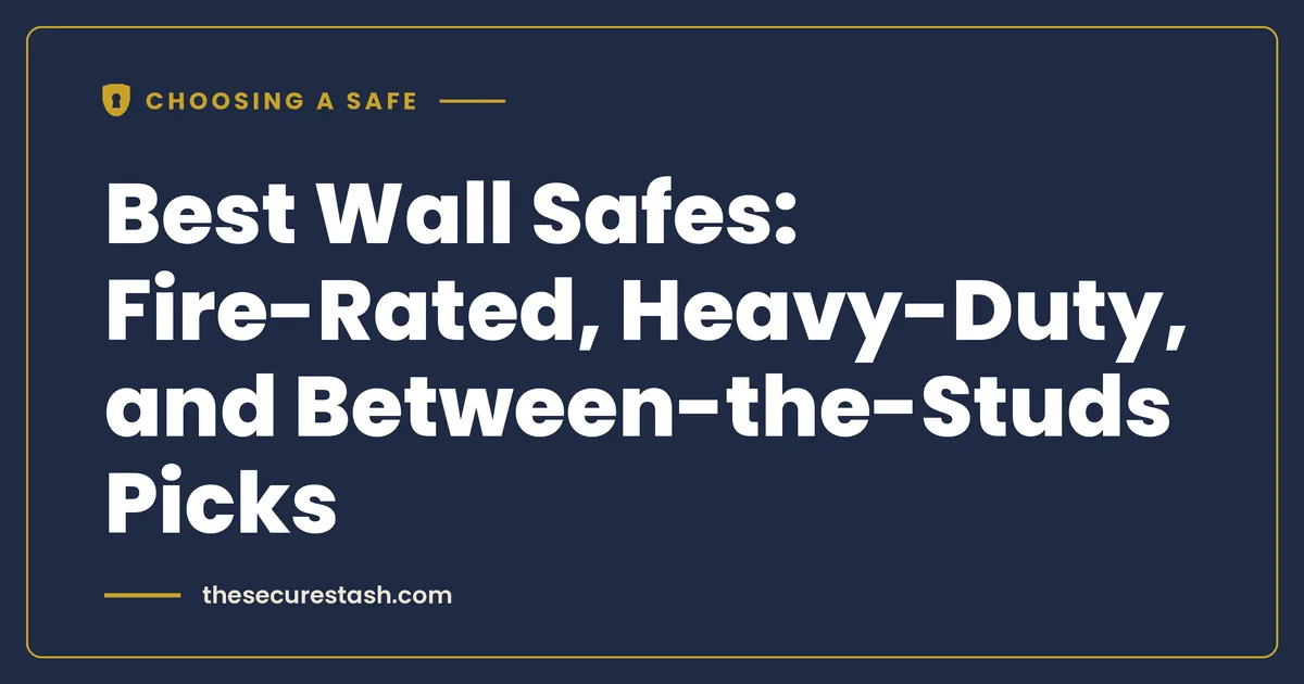 Best Wall Safes: Fire-Rated, Heavy-Duty, and Between-the-Studs Picks