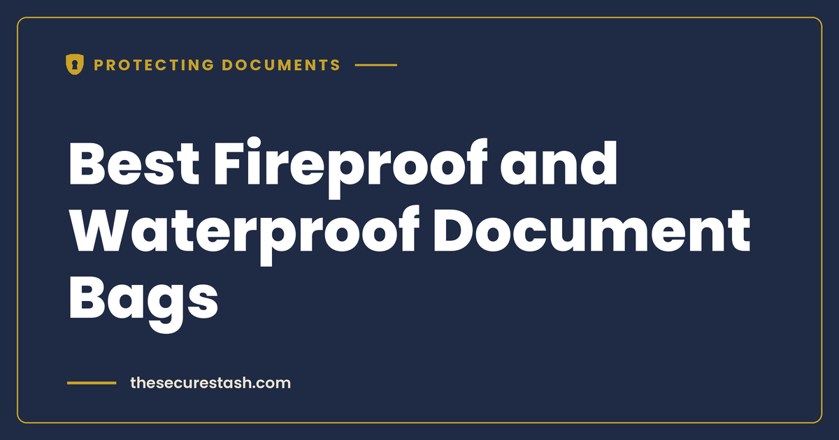 Best Fireproof and Waterproof Document Bags: Claims vs. Independent Tests